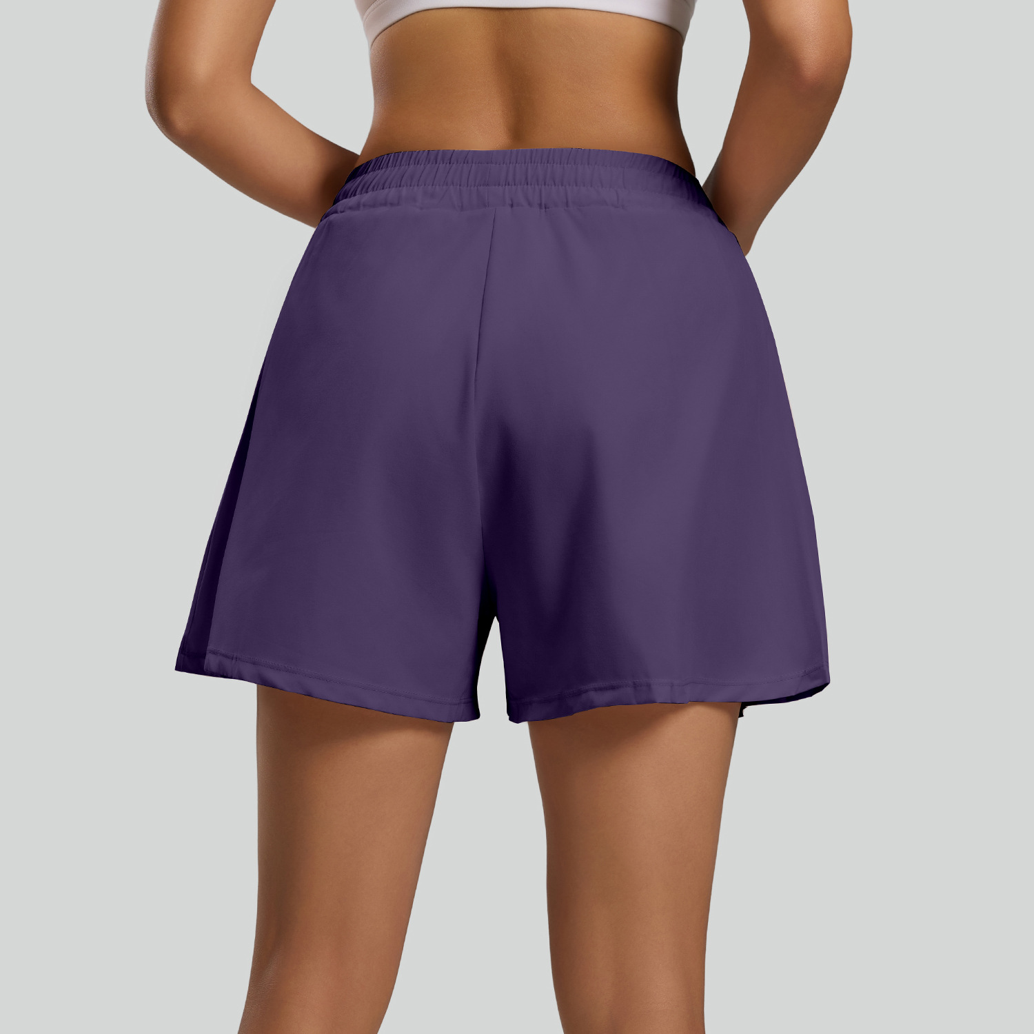 Juyitang pantalones cortos deportivos mujeres verano ocio correr pantalones de fitness al aire libre cintura alta cadera pantalones cortos de casa