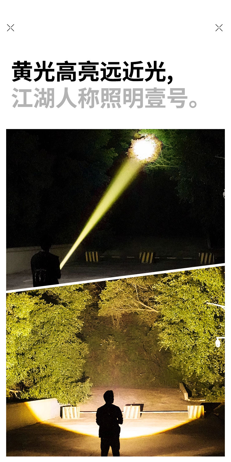 Aluminum Alloy Flashlight, Outdoor Telescopic Zoom, Long Battery Life, High Brightness, Super Strong Light, Long-Range, Rechargeable, Portable, Home Lighting