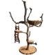 Bird Station Rod Parrot Station Rack Branch Training Bird Rack Sub-station Stick Floor-standing Stick Tiger Skin Wind Bird Rod Swing