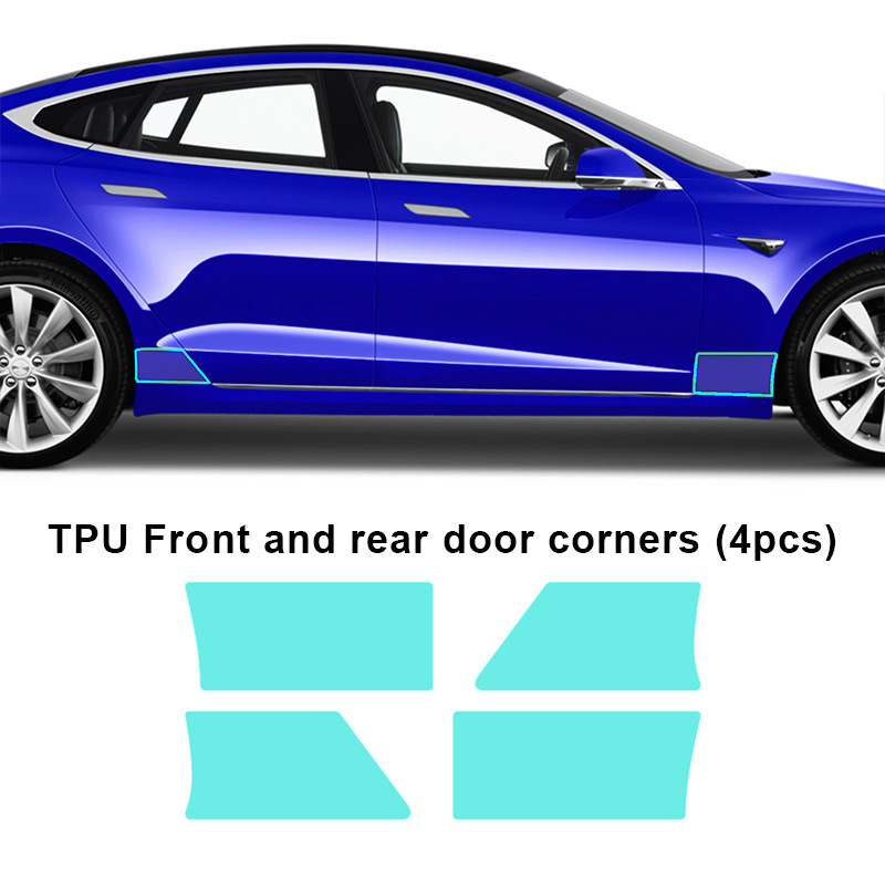 Cross-border exclusive for Tesla model S TPU invisible paint protective film anti-scratch and brightening protection