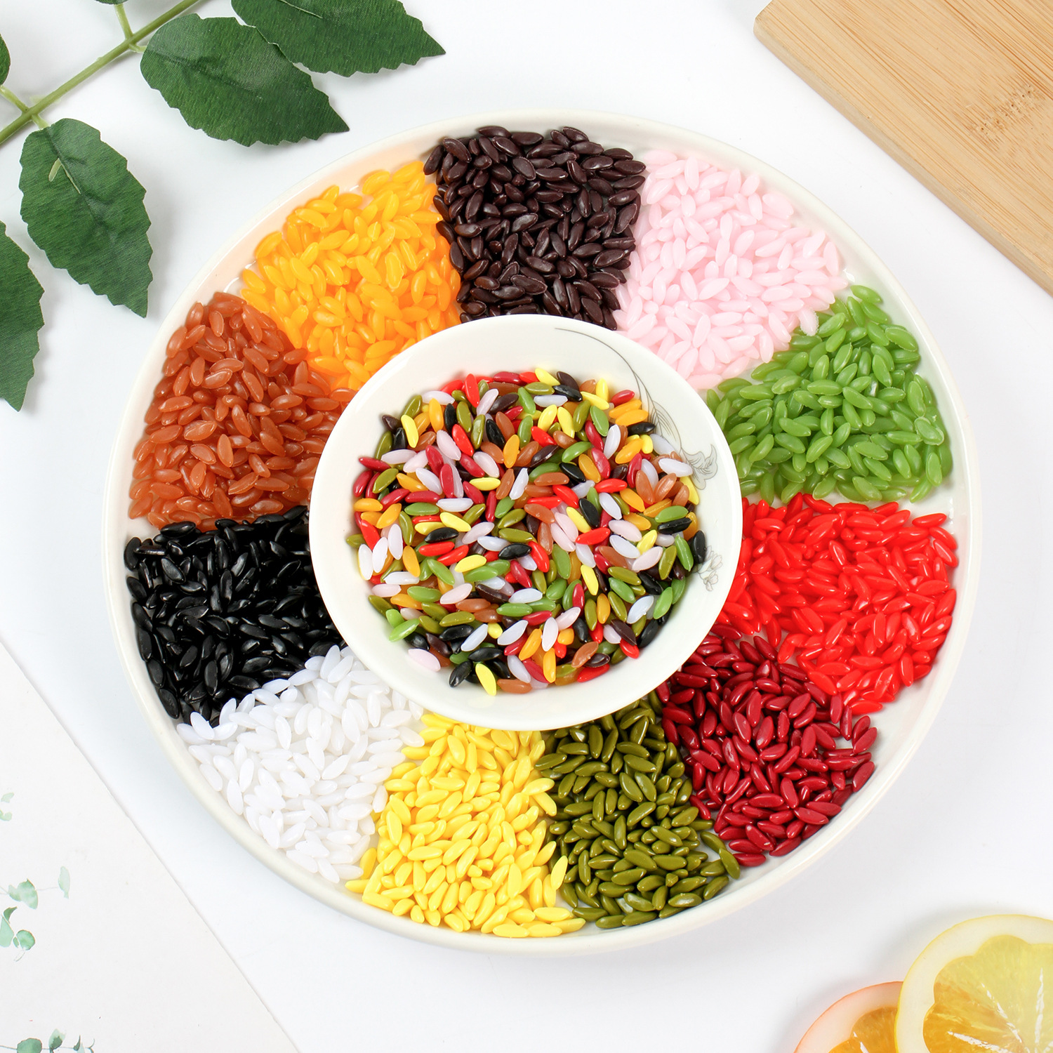 Pvc Simulated Rice Model, Simulated Food, Bulk Rice, DIY Food Toys, Colorful Rice Accessories, Props