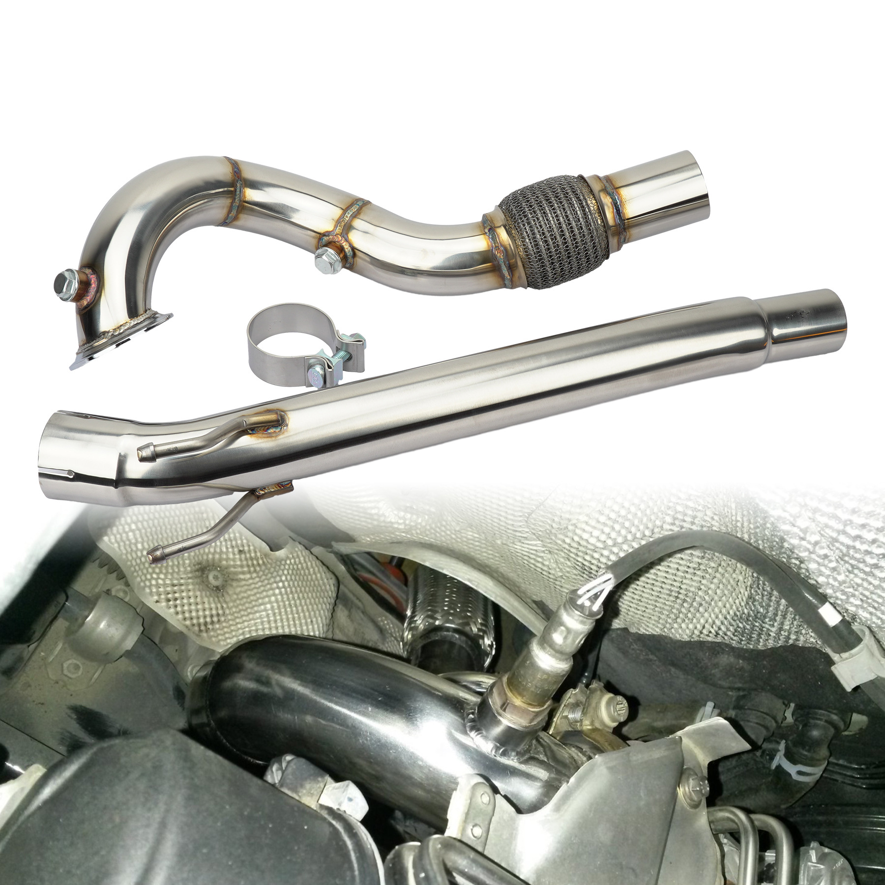 Car Exhaust Manifold for Volkswagen Golf Mk7 Jetta Ea211 Audi A3 1.4t Series