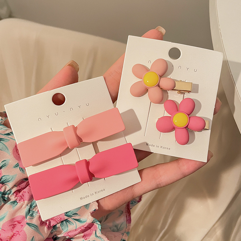 Horquilla rosa, horquilla para niñas y niños, clip de pico de pato para bebé, clip de flequillo lateral, clip lateral para niña linda, tocado