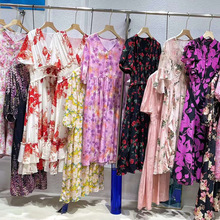穆兰缇24夏波西米亚风桑蚕丝亲肤垂感连衣裙品牌折扣女装现货批发