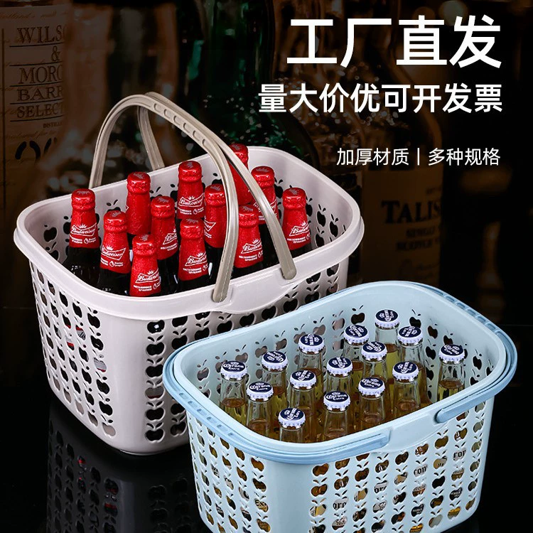 Корзина для переноски пластикового ящика для винной стойки, вина, КТВ, пива, портативного бара, каркаса для продуктовой ларька, диспенсера для быстрого вина с ручкой.