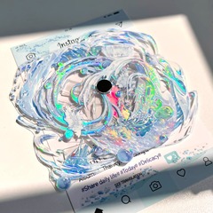 アクリル波グラデーションバーのアニメ二次元谷子バッジ高颜値プレゼント収納置物