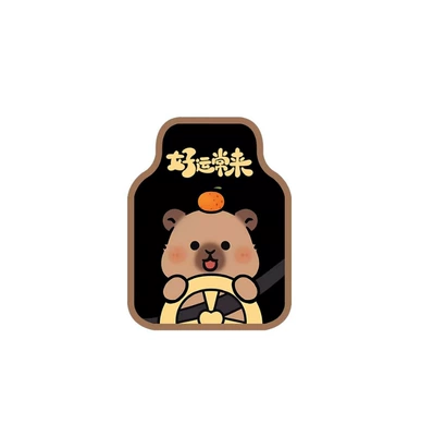 Avtomobil döşəmə paspasları – car mat is fully surrounded by - good-luck-always-comes-1-piece-in-the-front-row-5065cm-silk-circle