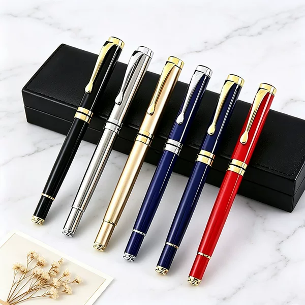 Business Insert Metal Signature Pen Can Be Customized with Corporate Logo Office Meeting Ball Pen Advertising Gift Gel Pen