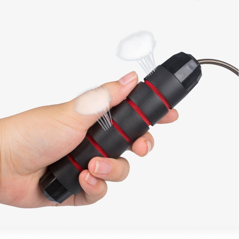 Cuerda para saltar inalámbrica para ejercicios de fitness para adultos, cuerda para saltar con rodamientos, cuerda para saltar con peso portátil para estudiantes