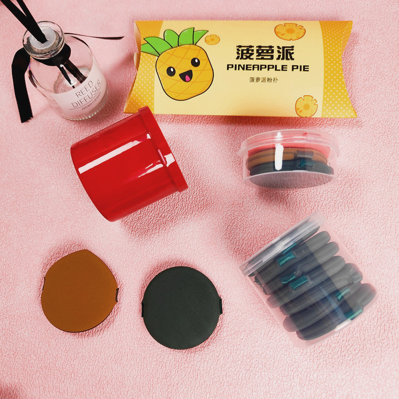 Super soft air cushion no makeup off no powder q elastic puff double-sided pineapple egg yolk strawberry pie beauty egg wet and dry dual-use