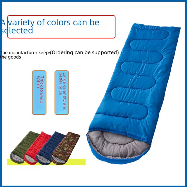 Factory emergency sleeping bag adult outdoor spring and autumn adult men and women thick warm portable camping camping single