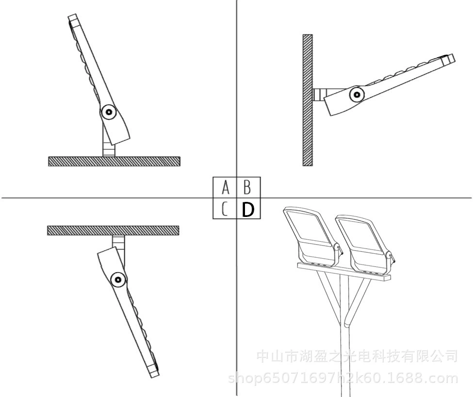 LED прожектор туннель светильник сверх яркая уличная лампа высокая мощность 100Вт 400Вт 500Вт