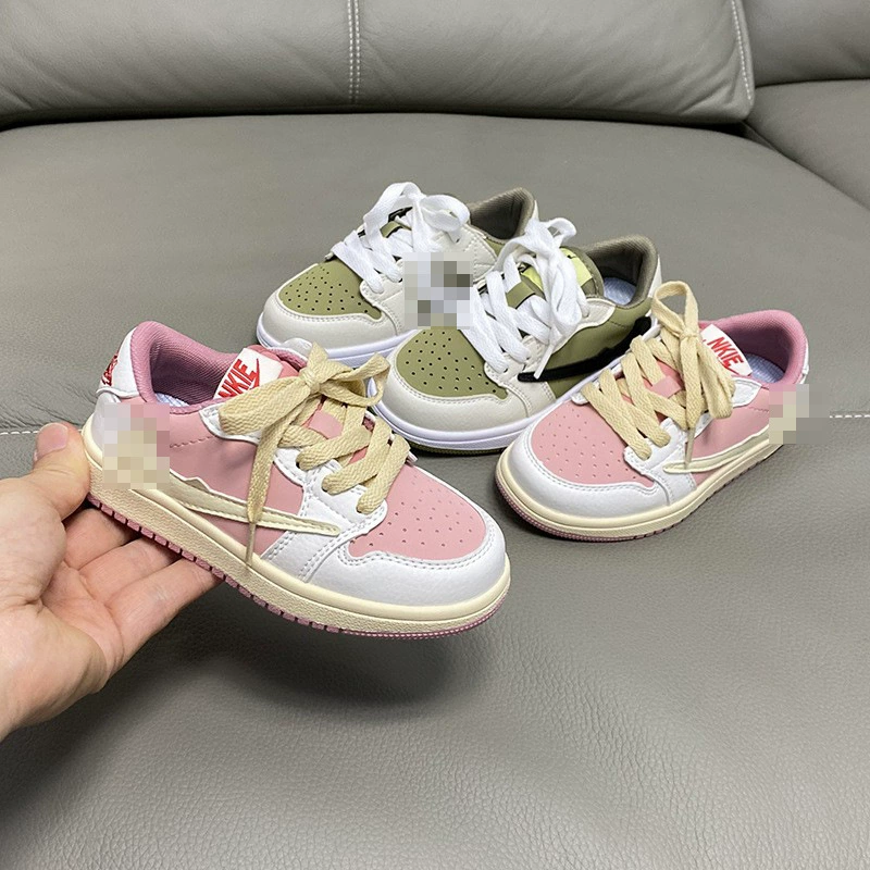 Air Jordan, неоновые удобные детские кроссовки для мальчиков, стильные универсальные спортивные кроссовки, осень