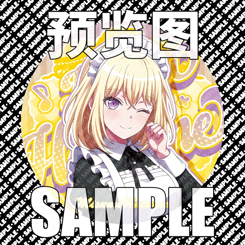 Значок-пин (BanG Dream) Ave Mujica 58 мм, жесть, голографическое покрытие