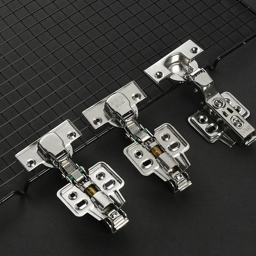 Wholesale Pure Stainless Steel 1.5 Thickness Buffer Hinge for Water Soaking Cabinet Wardrobe Silent Damping Hinges Spring Hinges 