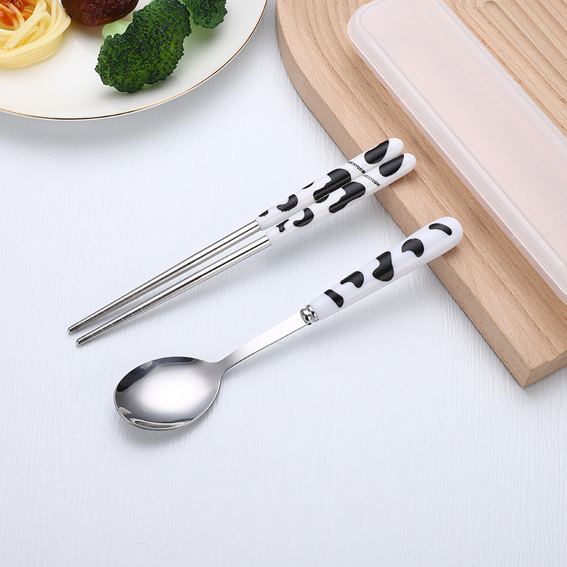 우유 흰색 2 피스 세트 (상자 포함)