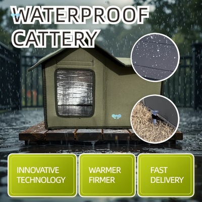 1pc Multi functional Outdoor Cat House: Portable Heat跨境|ru