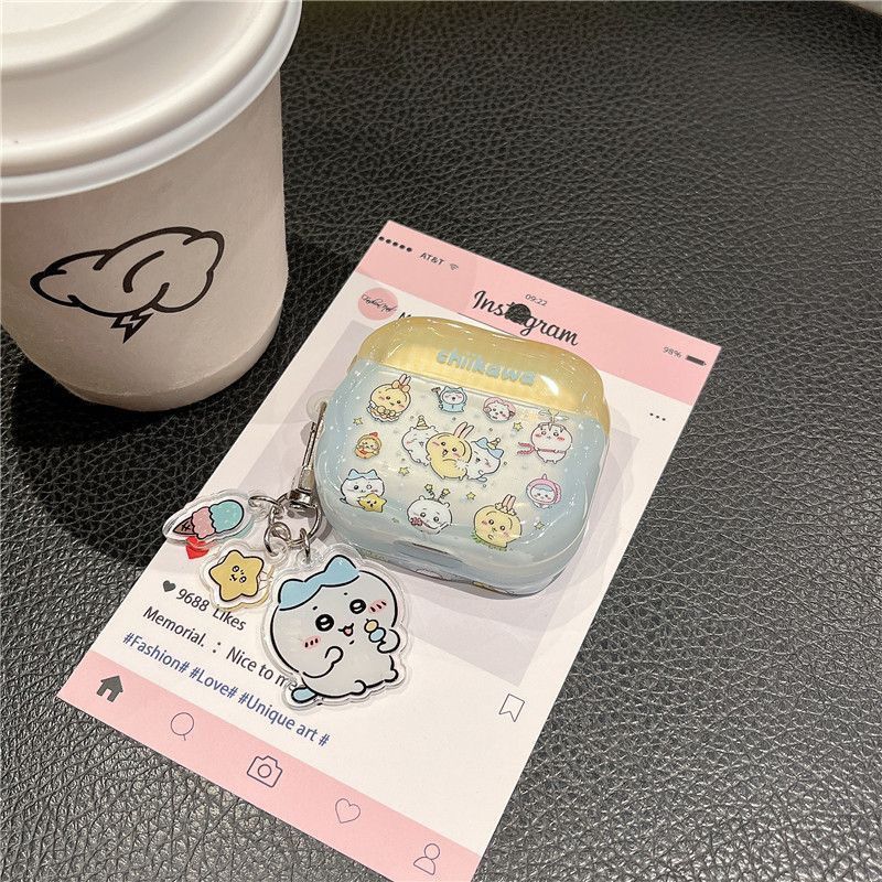 Cartoon Lanji Ica es adecuado para airpodspro3 generación 2 funda Bluetooth airpods4 generación funda auriculares