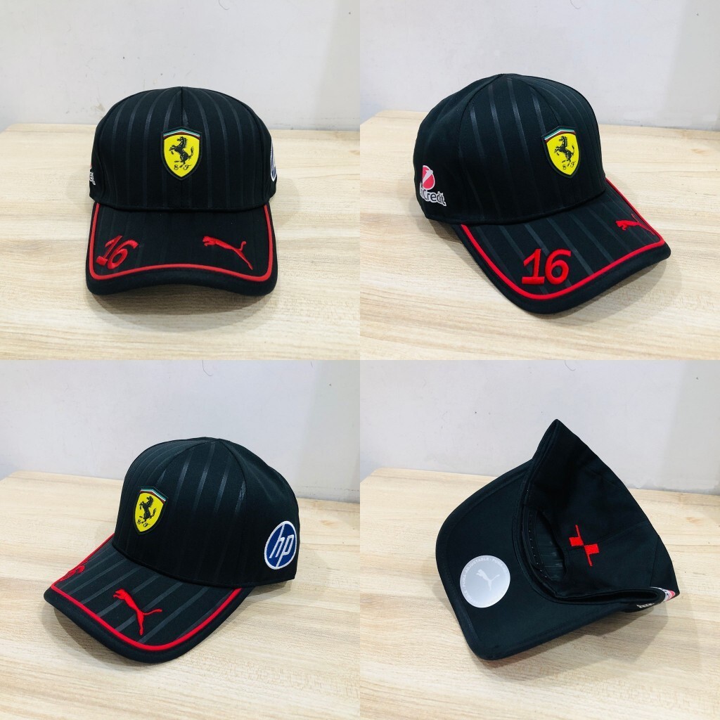 2024 nuevo estilo transfronterizo negro techo duro Red Bull League fan gorra de béisbol sombreado protector solar hombres y mujeres estilo bordado de moda