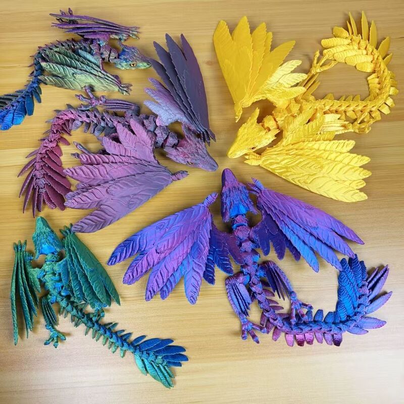 3D打印始祖鸟祖龙羽毛飞龙关节可动仿真儿童玩具摆件网红创意跨境|undefined