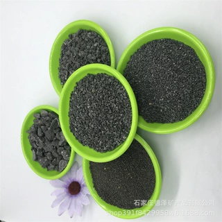 黑色石子建筑铺路机制玄武岩碎石细料3-5mm高强混凝土集配料