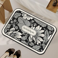 地墊浴室2024冬季新款輕奢高級硅藻泥衛生間門口防滑廁所吸水墊子