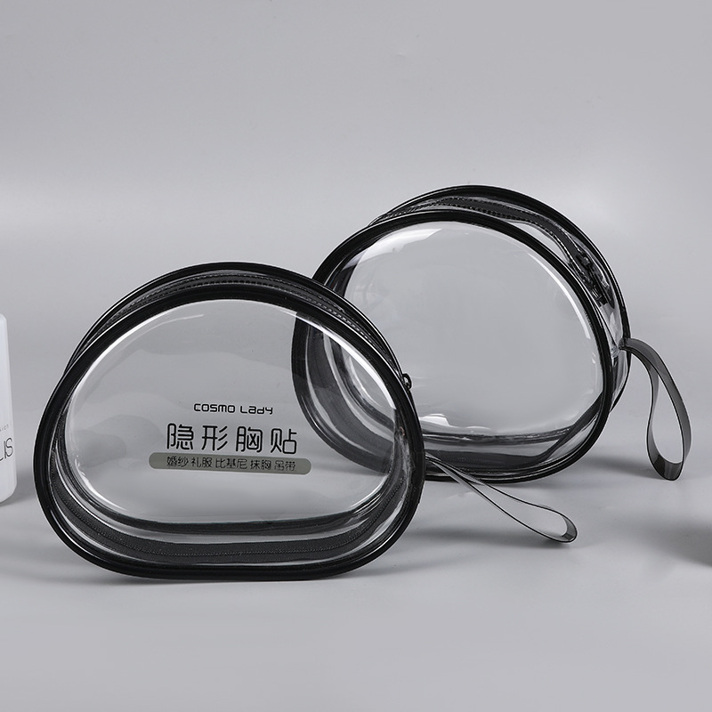 透明PVC硅胶文胸内衣包装袋现货批发隐形胸贴盒PVC文胸包