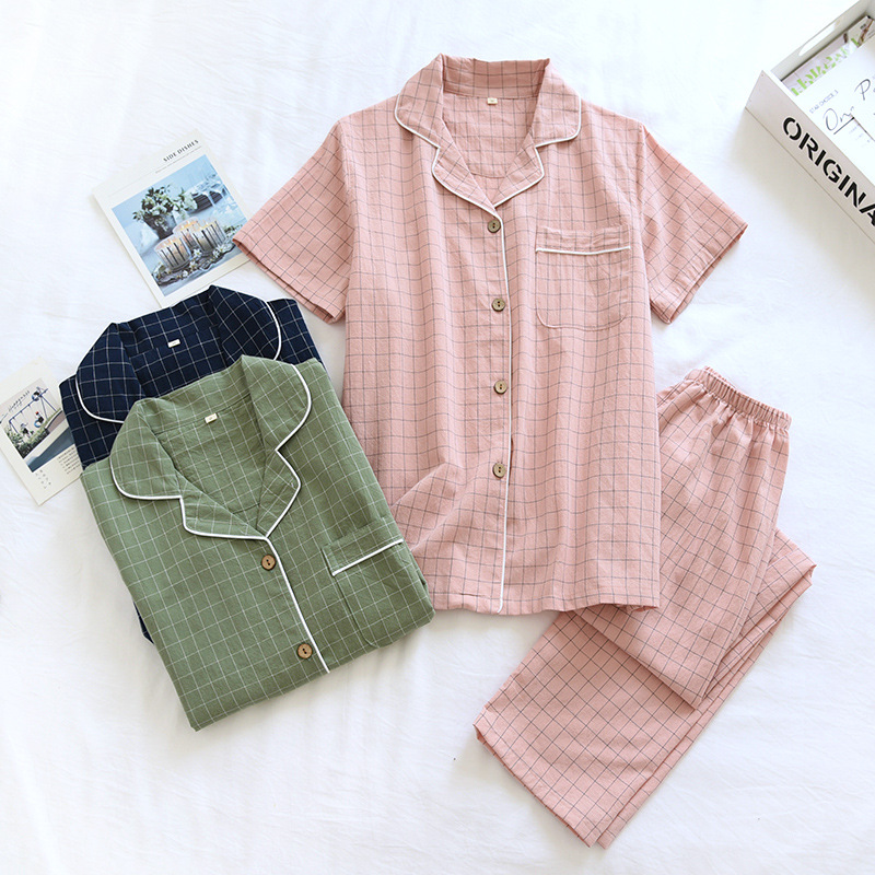 Summer cotton thin pijama for men and women