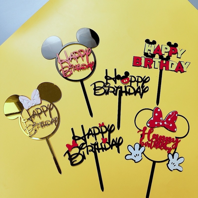 Children's cake decoration cartoon mouse...