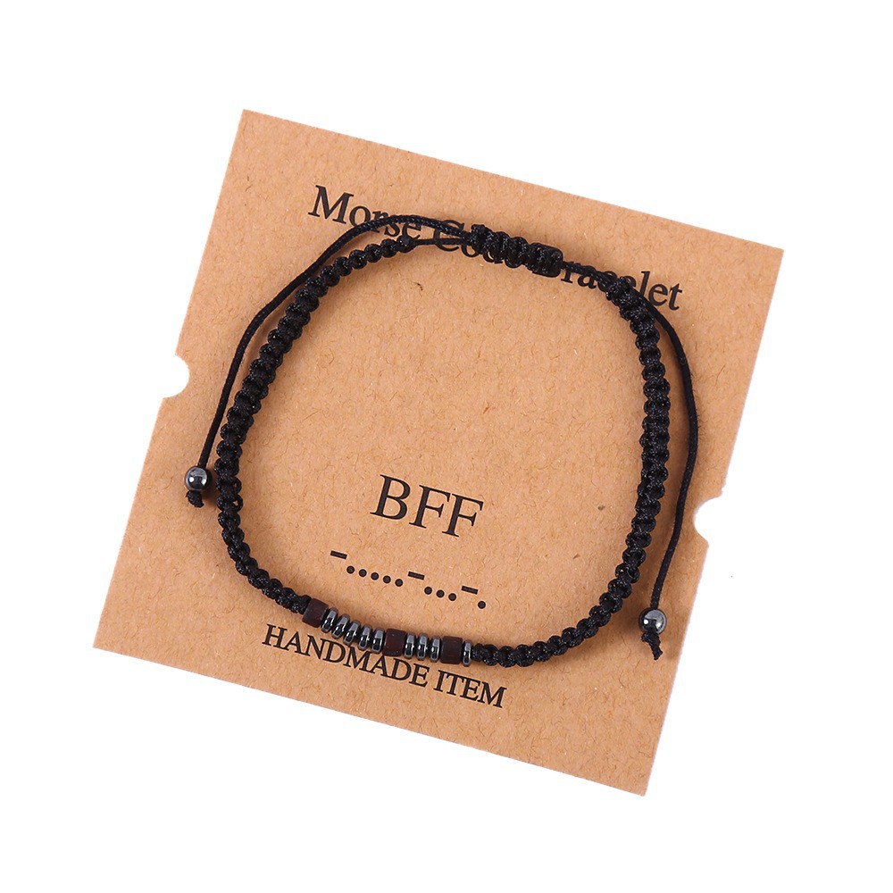 15g Weight Iron Stone Pendant Material Drawstring Bracelets Classification rope Chain Material 1 Piece Quantity Holiday, Daily Occasion rope, Iron Stone Material Geometric Pattern Unisex Gender Beaded, Braid Design Classic Style Style Classic Style Geometric Rope Iron Stone Wholesale Drawstring Bracelets 11
