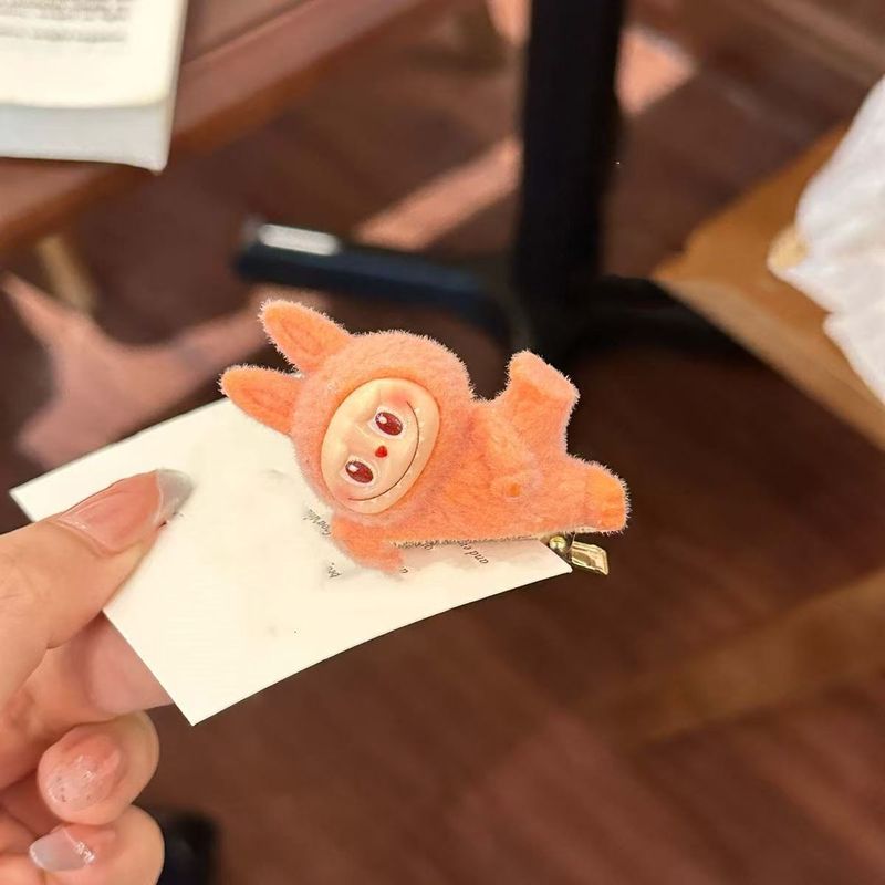 送料無料ラブブー人形ドーパミンヘアピンかわいいガーリーハートサイド前髪クリップカモノハシクリップ漫画ヘアアクセサリー|undefined