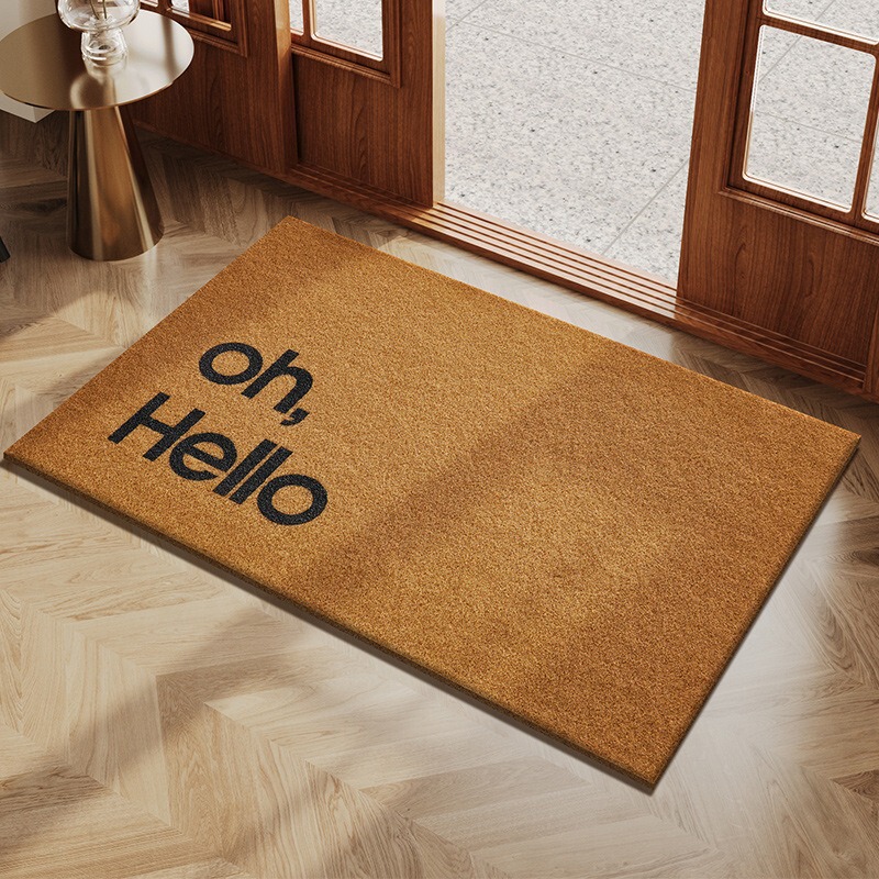 Silk loop entrance door mat, outdoor washable, wear-resistant, non-slip door mat, dirt-trapping foot mat for home entrance, wholesale Silk loop entrance door mat, outdoor washable, wear-resistant, non-slip door mat, dirt-trapping foot mat for home entrance, wholesale