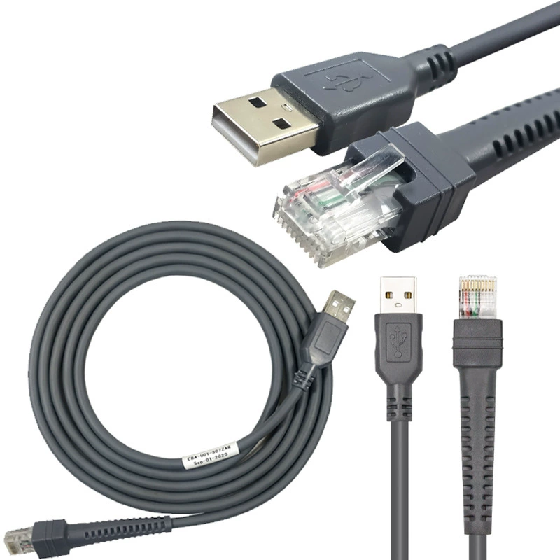 Подходит для Symbol LS2208 DS4208 9208 1203 сканера соединение кабель данных USB 3 метра