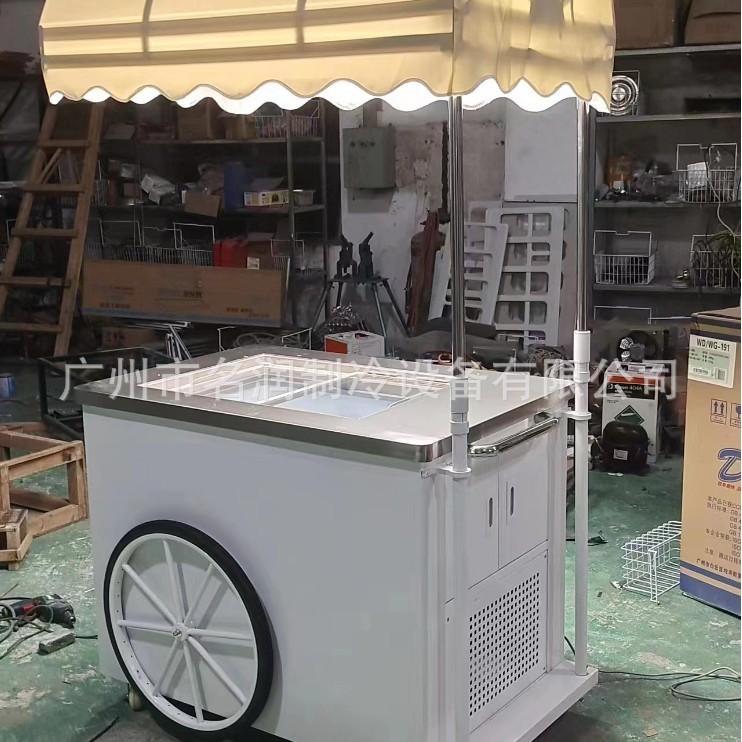 Carrito de helados, camión de helados, carrito de snacks, furgoneta de helados, venta directa de fábrica, puede usar electricidad de 110V para venta ambulante al aire libre.