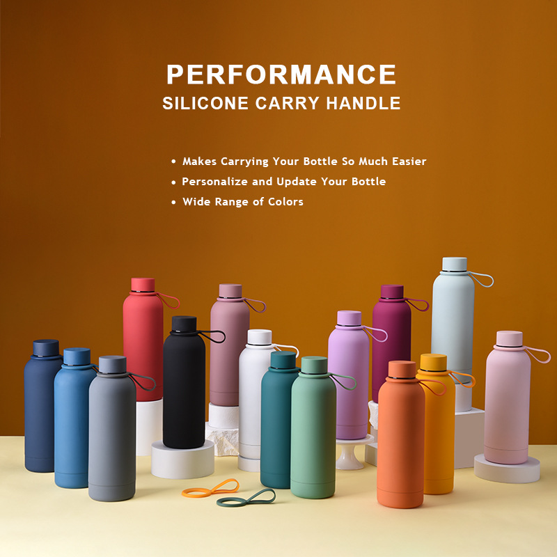 2024 nuevo acero inoxidable boca pequeña taza de vacío letras mango portátil deportes al aire libre botella de agua transfronteriza europea y americana taza de agua