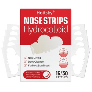 Cross-Border Wholesale, Fully English-Packaged Nose Mask for Removing Blackheads and Acne, Peel-Off Nose Mask Nose Patch