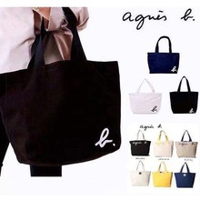 日本杂志附录新款时尚潮流角b简约购物书袋帆布手提单肩包大中小