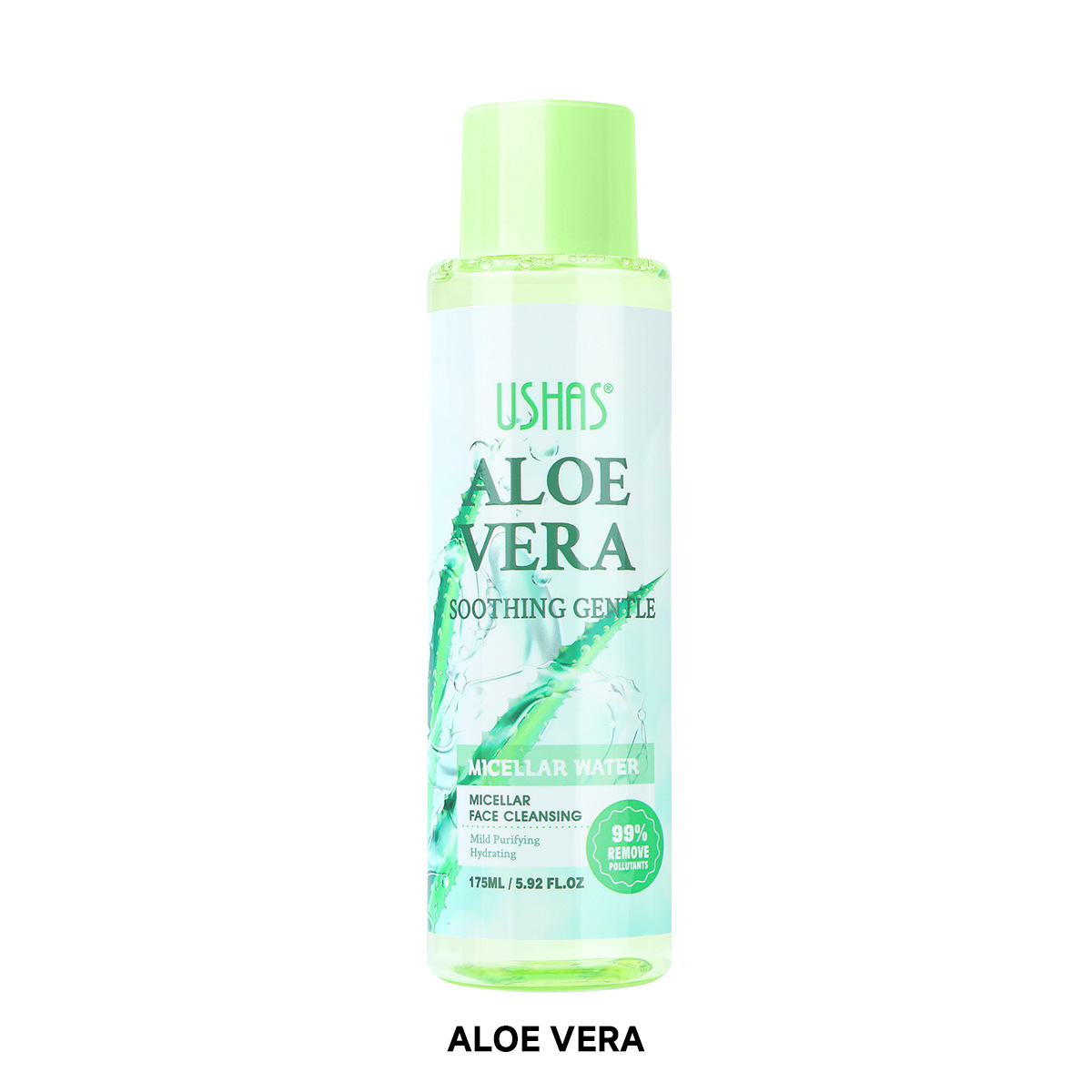 USHAS, producto transfronterizo exclusivo, desmaquillador, limpiador, hidratante, hidratante, suave y no irritante UC118