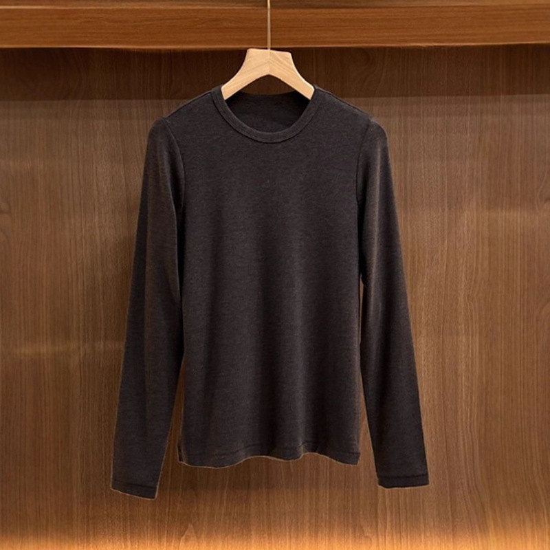 Th~Row Versatile Base Layer~Women's Round Neck Australian Velvet Autumn and Winter Base Layer Long Sleeves