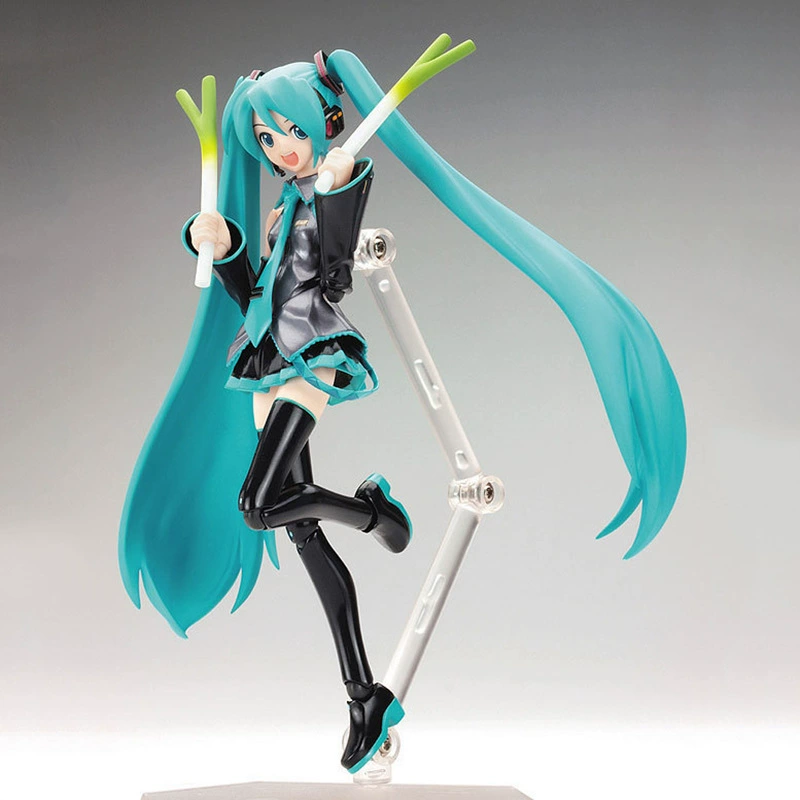 Фигурка Figma 014 Hatsune Miku, 14,5 см, подвижные шарниры, ПВХ, подставка