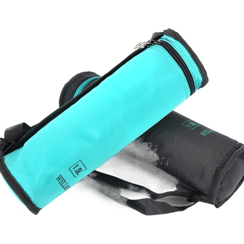 Funda aislante de bolsa de hielo de tela Oxford Funda protectora de botella de agua caliente plegable para picnic al aire libre Bolsa de taza de mantenimiento fresco de viaje LOGO