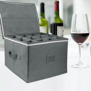 ���ѾƲ������ռ{�п��ۯB���_�Ʊ������wine glass storage bag
