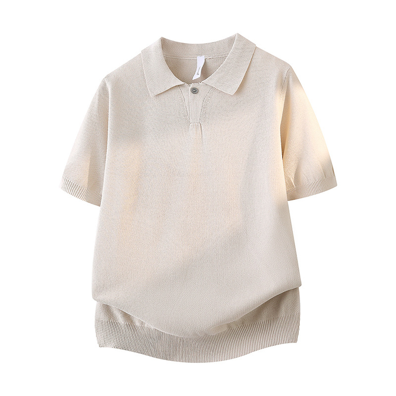 Camiseta POLO falsa de dos piezas de camiseta de manga corta, camiseta de hombre, empalme de semicirretora, verano al por mayor, sin escaldar, absorción de humedad, transpiración