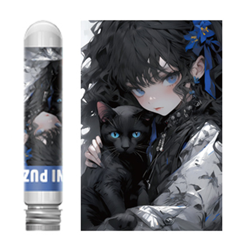 Mini tubo de ensayo rompecabezas adulto 150 unidades papel conveniente juguetes educativos para niños paisaje regalo cumpleaños creativo