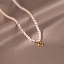 18K真金色珍珠项链2024年新款爆款小众设计高级感锁骨链轻奢颈链