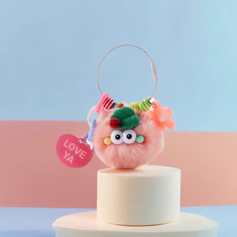 Blush lindo bolsas de peluche bolsas colgantes llaveros de automóviles mochilas colgantes pequeños fabricantes de regalos