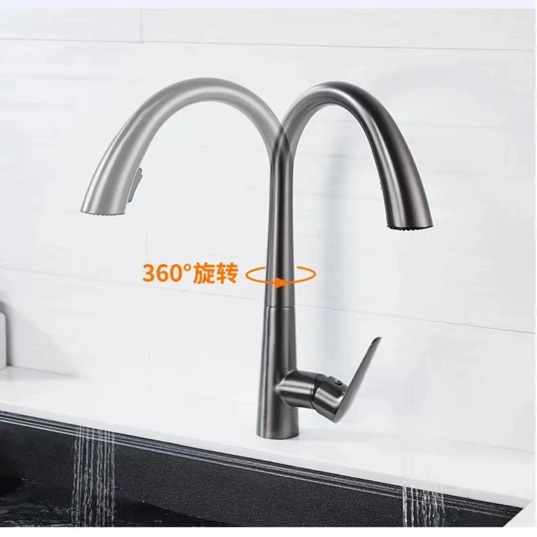 Элитная бытовая Swan кухня вращающийся кран с холодной и горячей водой, двухводный функциональный посудомоечный