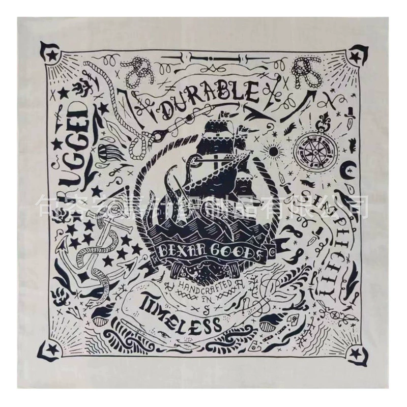 Хлопок 55 см * 55 см Печатных Квадратных досуг улица хип-хоп платье шарф лицо шарф