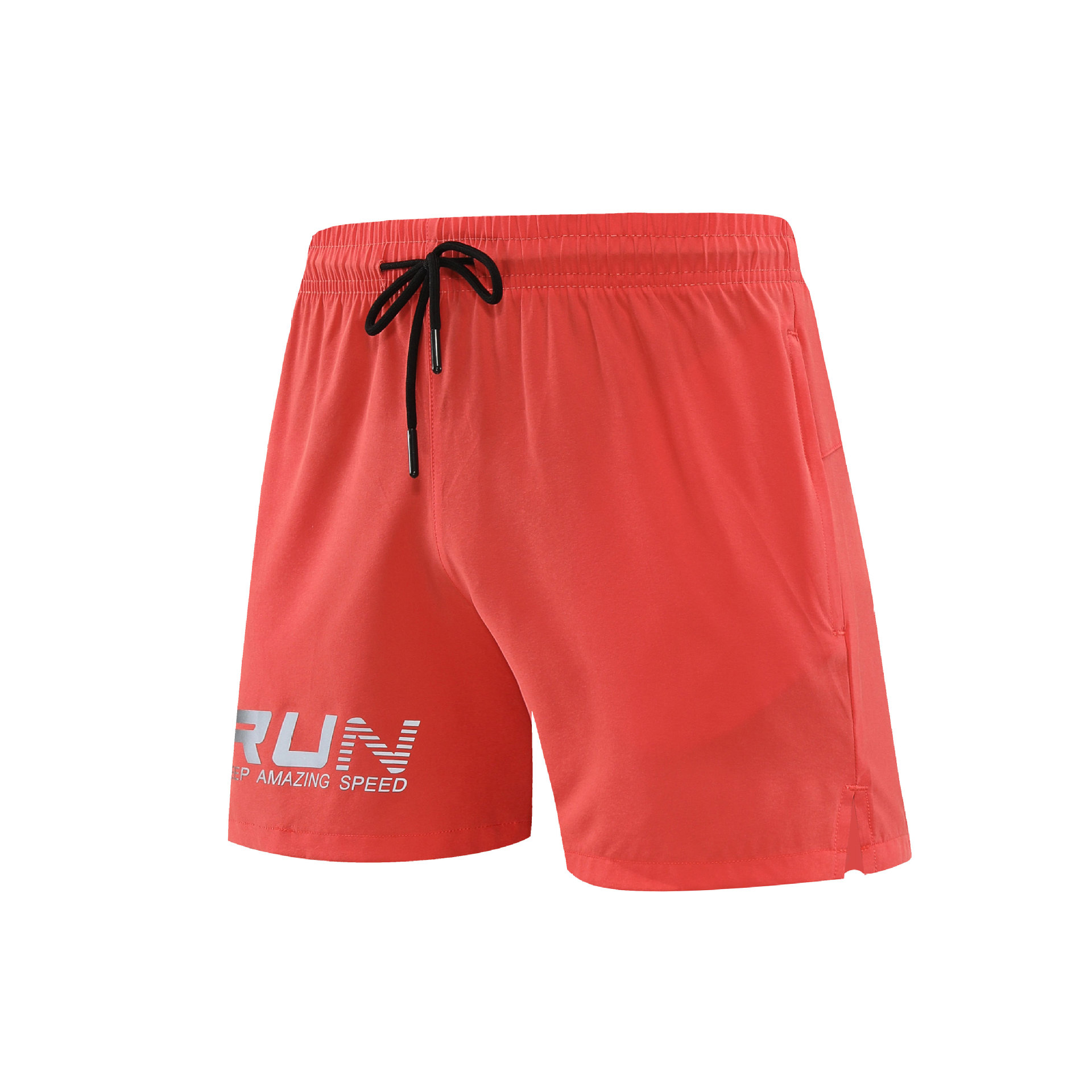 Pantalones cortos deportivos de pista y campo para hombres pantalones de maratón profesional de tres puntos con estampado reflectante pantalones de entrenamiento deportivo