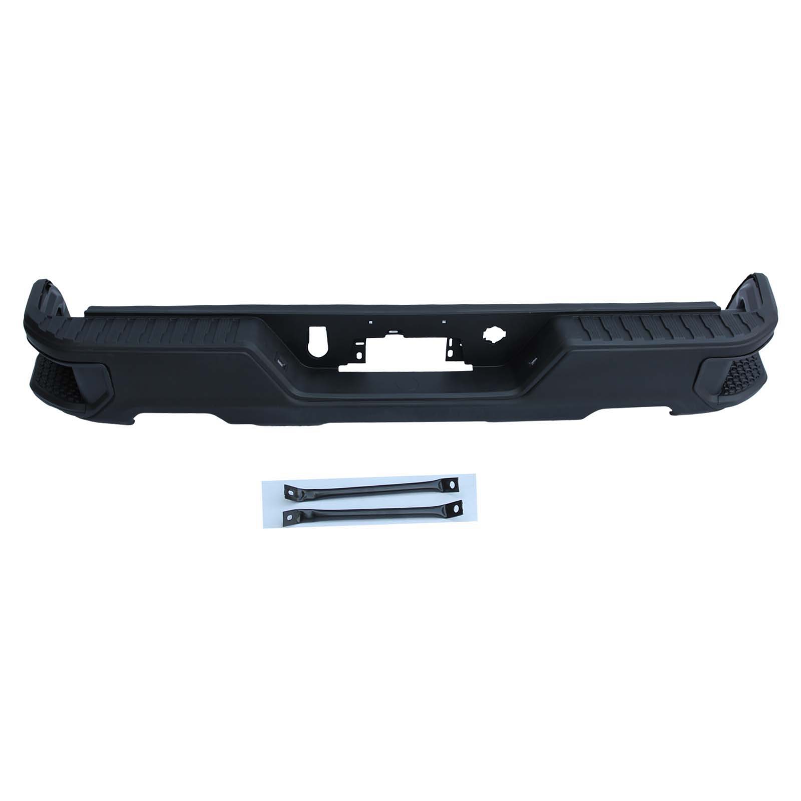 Aplicable a Chevrolet 19 - 22 Silverado parachoques traseros Solode original negro con orificio de escape